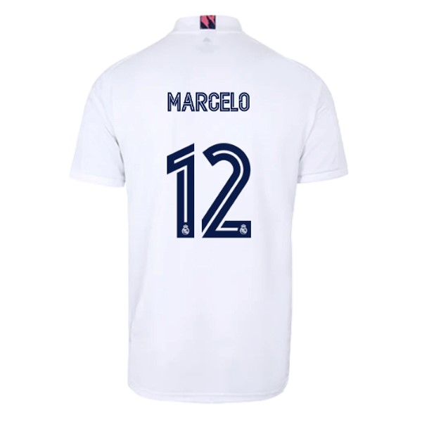Maillot Football Real Madrid Domicile NO.12 Marcelo 2020-21 Blanc